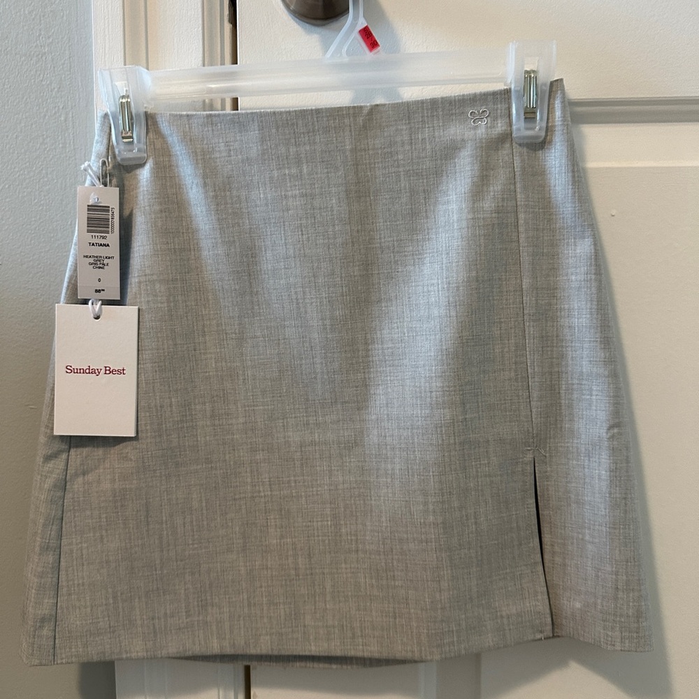 Aritzia Tatiana high rise mini skirt in gray size 0